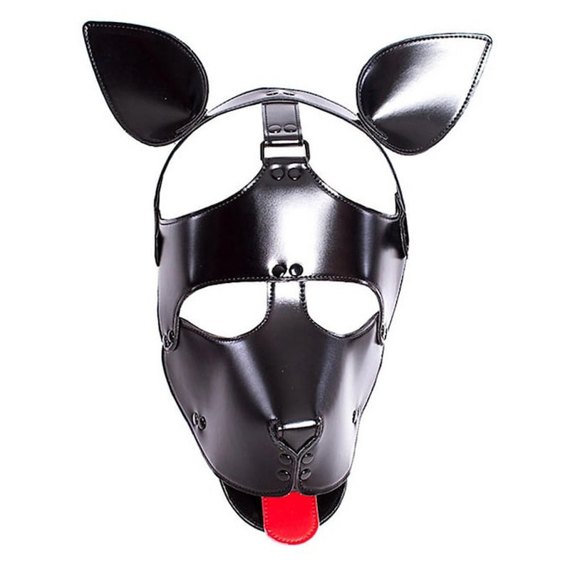 Kinky Puppy Masque Tête de chien Dog Fun Noir